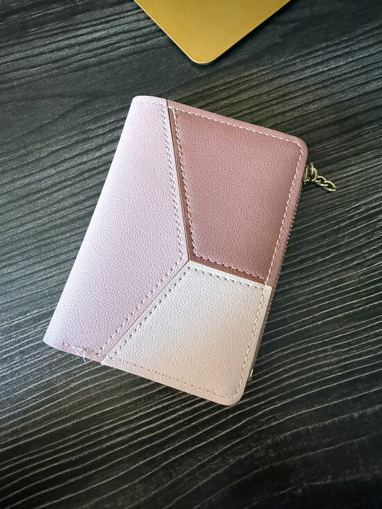 No Brand Handbags - Designer L Baby Pink Small Patchwork Fashion Envelope Wallet